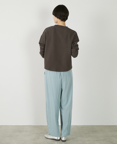 【レーヨンナイロンポプリンタックカーブパンツ】 詳細画像 ライトブルー 6