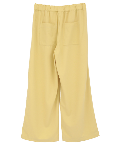 【エステルイージーサイドラインパンツ】 詳細画像 イエロー 2