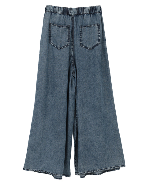 【パウダーデニムタックワイドパンツ】 詳細画像 インディゴブルー 12