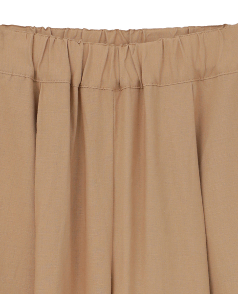 【リネンレーヨンワイドストレートパンツ】 詳細画像 ベージュ 13