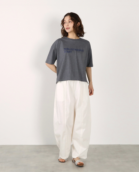 【CNライトツイルコクーンパンツ】 詳細画像 オフホワイト 4