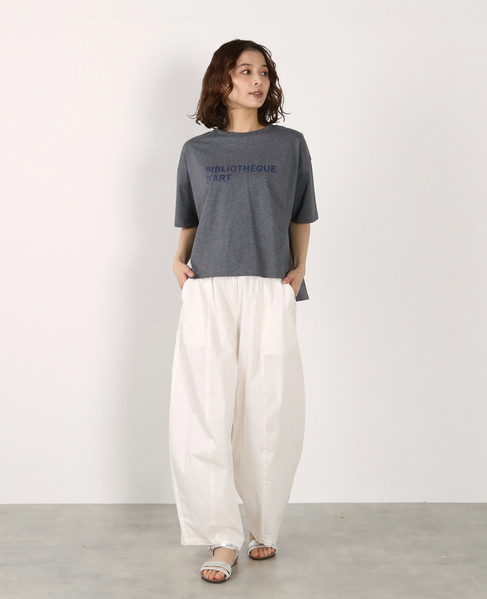 【CNライトツイルコクーンパンツ】 詳細画像 オフホワイト 6