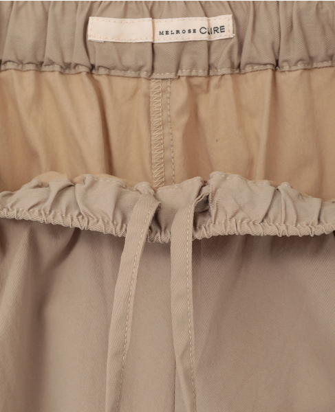 【CNライトツイルコクーンパンツ】 詳細画像 ベージュ 4