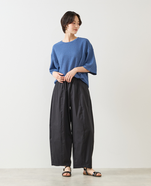 【CNライトツイルコクーンパンツ】 詳細画像 ブラック 2