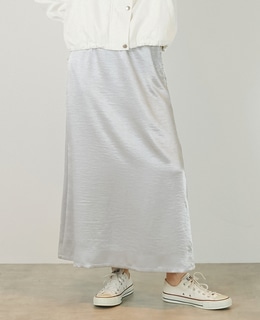 【ヘビーサテンナロースカート】