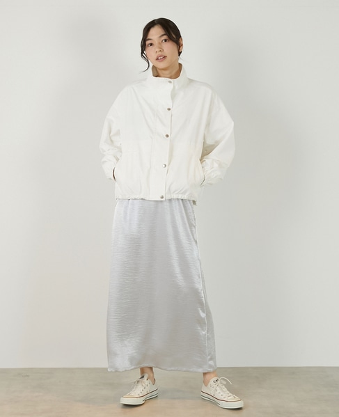 【ヘビーサテンナロースカート】 詳細画像 ライトグレー 3