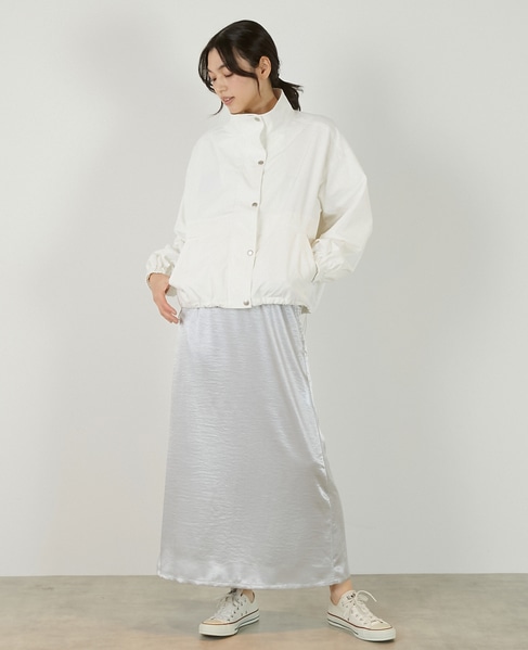 【ヘビーサテンナロースカート】 詳細画像 ライトグレー 4