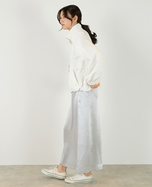 【ヘビーサテンナロースカート】 詳細画像 ライトグレー 5