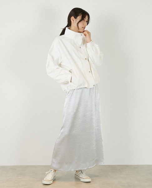 【ヘビーサテンナロースカート】 詳細画像 ライトグレー 8