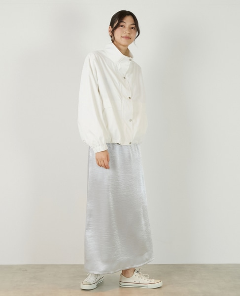 【ヘビーサテンナロースカート】 詳細画像 ライトグレー 9