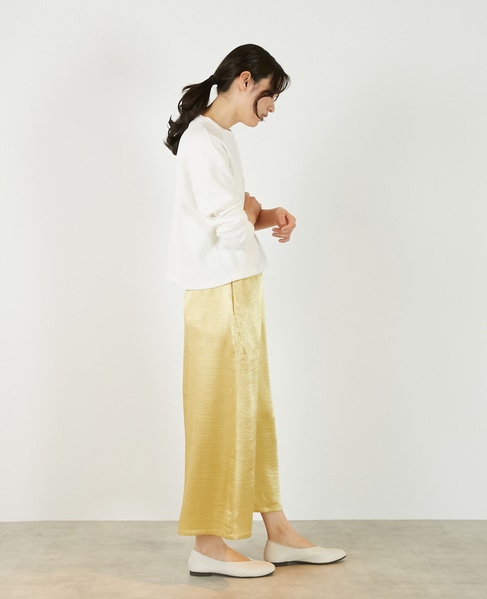 【ヘビーサテンナロースカート】 詳細画像 イエロー 6
