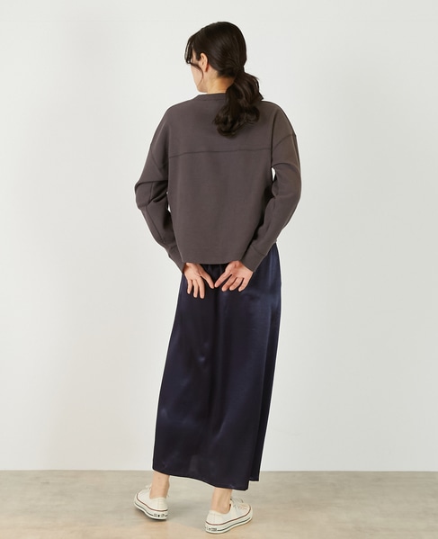 【ヘビーサテンナロースカート】 詳細画像 ダークネイビー 5