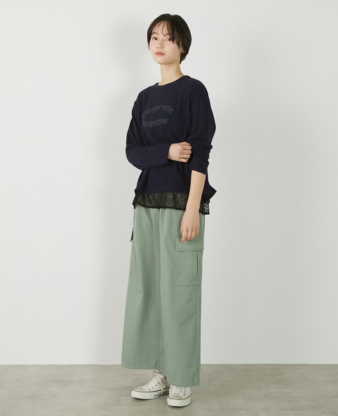 【アソートイージーカーゴスカート】 詳細画像 ライトカーキ 4