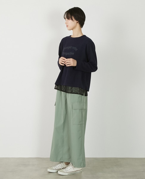 【アソートイージーカーゴスカート】 詳細画像 ライトカーキ 5