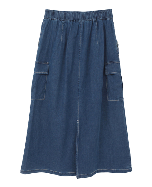 【アソートイージーカーゴスカート】 詳細画像 インディゴブルー 11