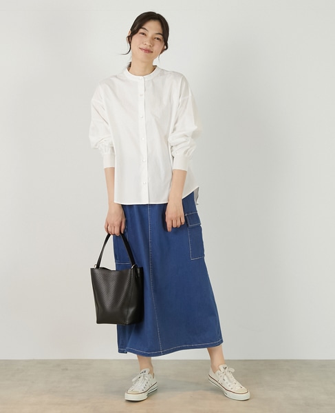 【アソートイージーカーゴスカート】 詳細画像 インディゴブルー 2