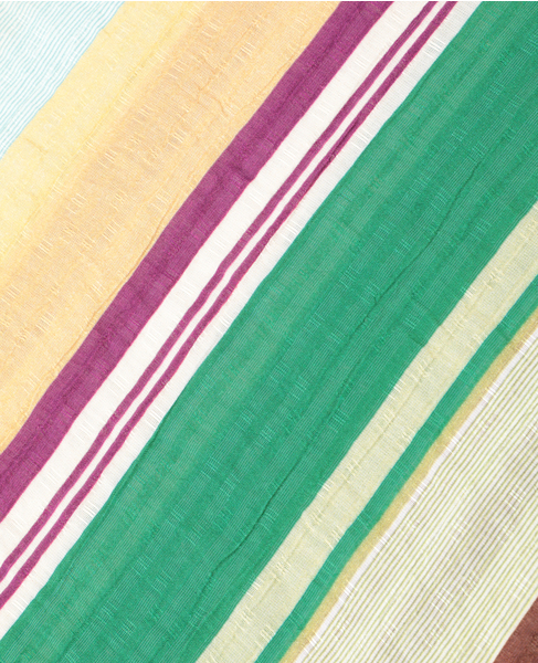 【マルチストライプギャザーフレアスカート】 詳細画像 グリーン 16