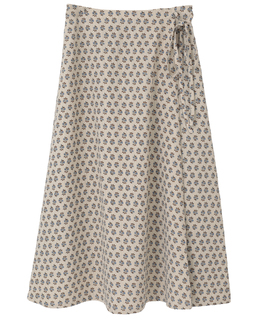 【アソートプリントラップ風スカート】