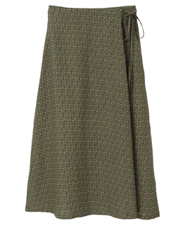 【アソートプリントラップ風スカート】