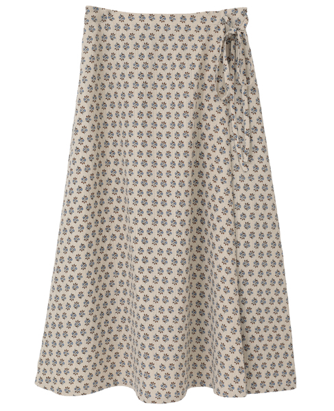 【アソートプリントラップ風スカート】 詳細画像 ナチュラル 1