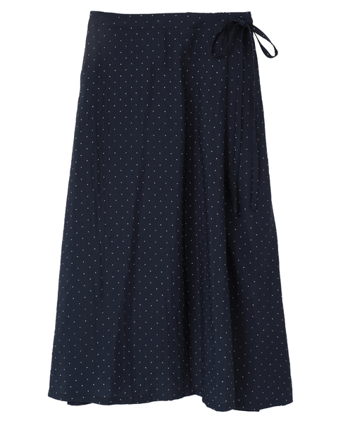 【アソートプリントラップ風スカート】 詳細画像 ネイビー 1