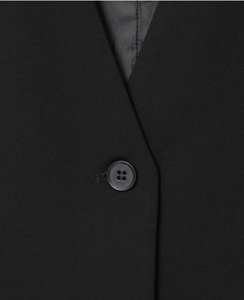 【noir】ダブルクロスペプラムベスト（セットアップ可） 詳細画像 ブラック 18