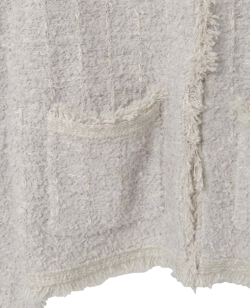 【noir】ツィードニットカーディガン 詳細画像 ライトグレー 18