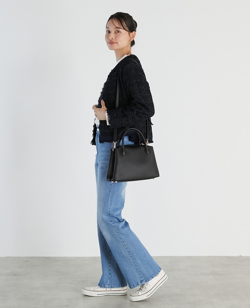 【noir】ツィードニットカーディガン 詳細画像 ブラック 14