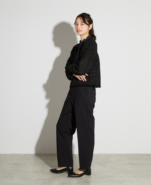 【noir】ツィードニットカーディガン 詳細画像 ブラック 5