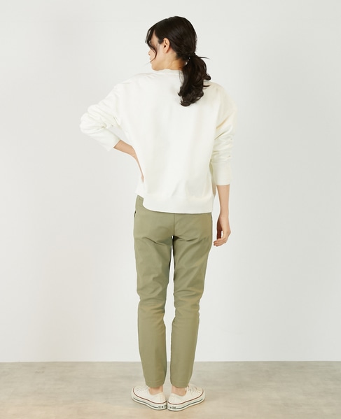 【超軽量天竺前立て2重デザインVカーディガン】 詳細画像 オフホワイト 4