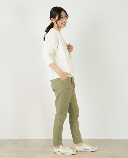 【超軽量天竺前立て2重デザインVカーディガン】 詳細画像 オフホワイト 7