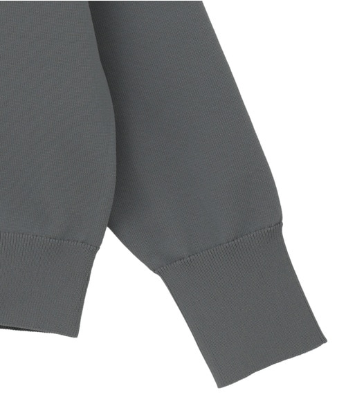 【超軽量天竺前立て2重デザインVカーディガン】 詳細画像 グレー 13