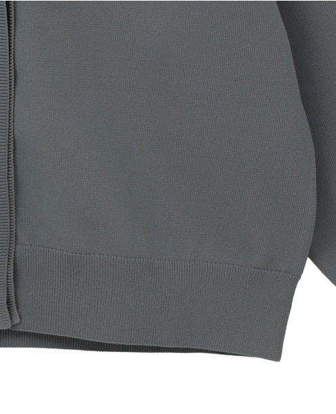 【超軽量天竺前立て2重デザインVカーディガン】 詳細画像 グレー 14