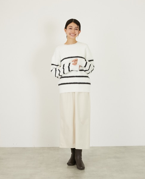 【フェザープレーティングプルオーバー】 詳細画像 ホワイト×ブラック 3