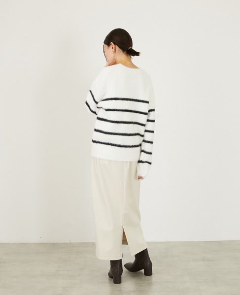 【フェザープレーティングプルオーバー】 詳細画像 ホワイト×ブラック 6