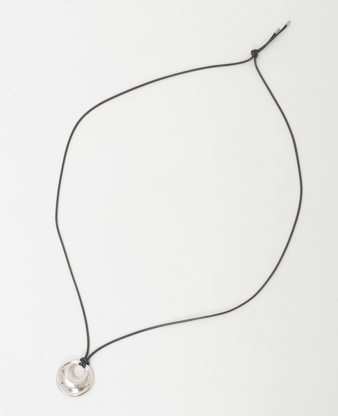 【サークルプレートネックレス】 詳細画像 ブラック 3