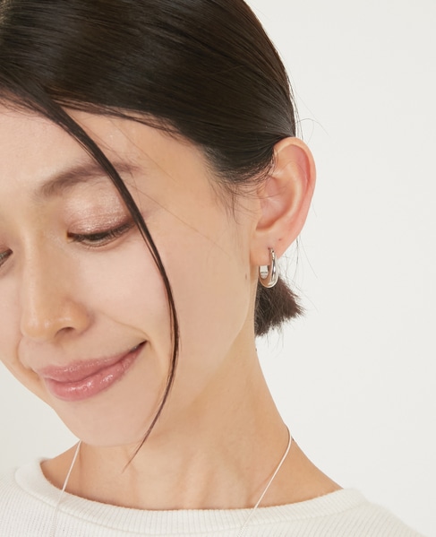 【つやカーブピアス】 詳細画像 シルバー 2