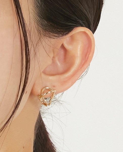 【ぐるぐるピアス】 詳細画像 ゴールド 1