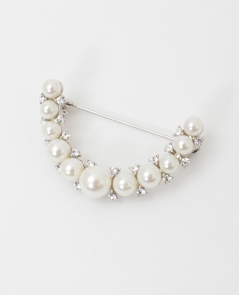 【ハレの日を華やかに彩るパールブローチ】 詳細画像 シルバー 1