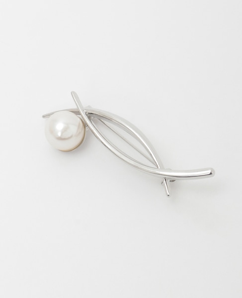 【ハレの日を華やかに彩る1粒パールブローチ】 詳細画像 シルバー 1