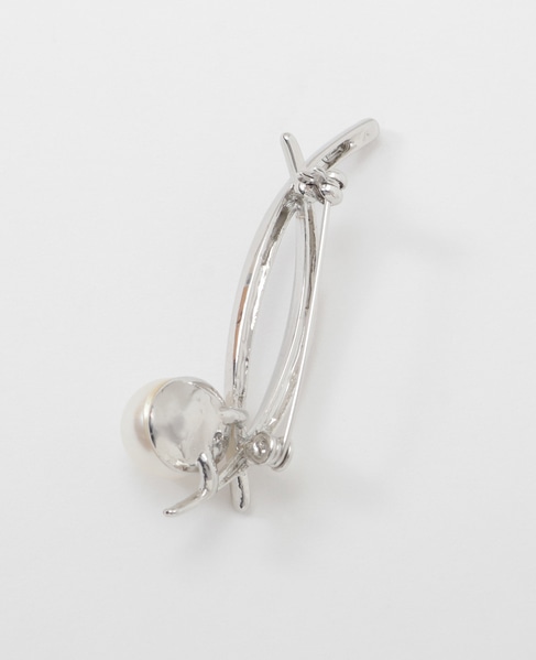 【ハレの日を華やかに彩る1粒パールブローチ】 詳細画像 シルバー 2