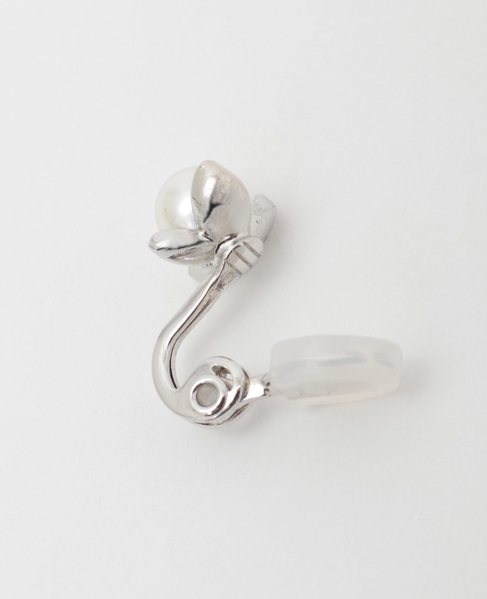 【ハレの日を華やかに彩るパールフラワーイヤリング】 詳細画像 シルバー 5