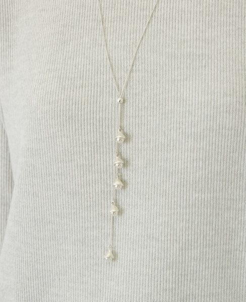 【スノーフレークY字ネックレス】 詳細画像 シルバー 4