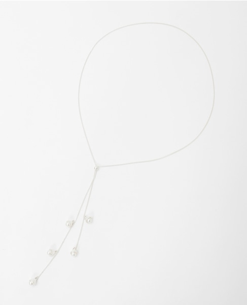 【スノーフレークY字ネックレス】 詳細画像 シルバー 5