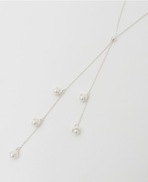 【スノーフレークY字ネックレス】 詳細画像 シルバー 6