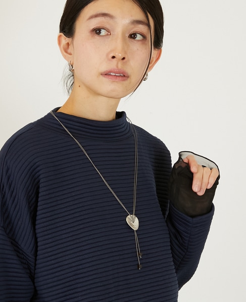 【プレートネックレス】 詳細画像 グレー 3