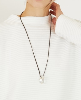 【クリアボールネックレス】