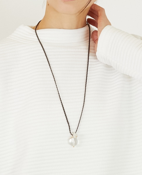 【クリアボールネックレス】 詳細画像 ダークブラウン 1