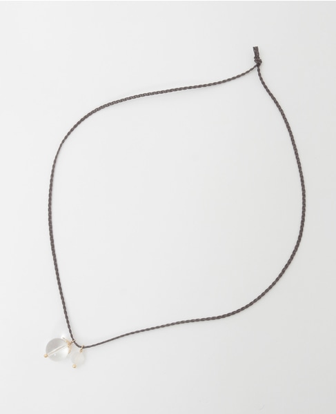 【クリアボールネックレス】 詳細画像 ダークブラウン 4