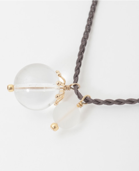 【クリアボールネックレス】 詳細画像 ダークブラウン 8